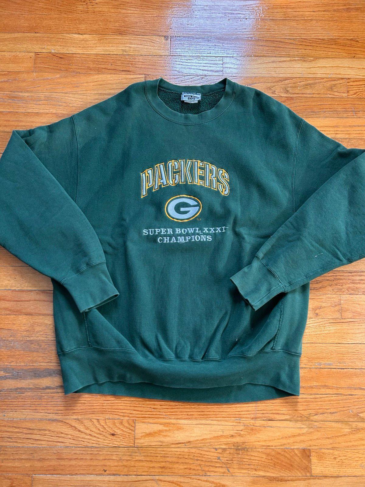 Vintage 90s NFL Green Bay Packer Super Bowl XXXI Champions Crewneck Sweater