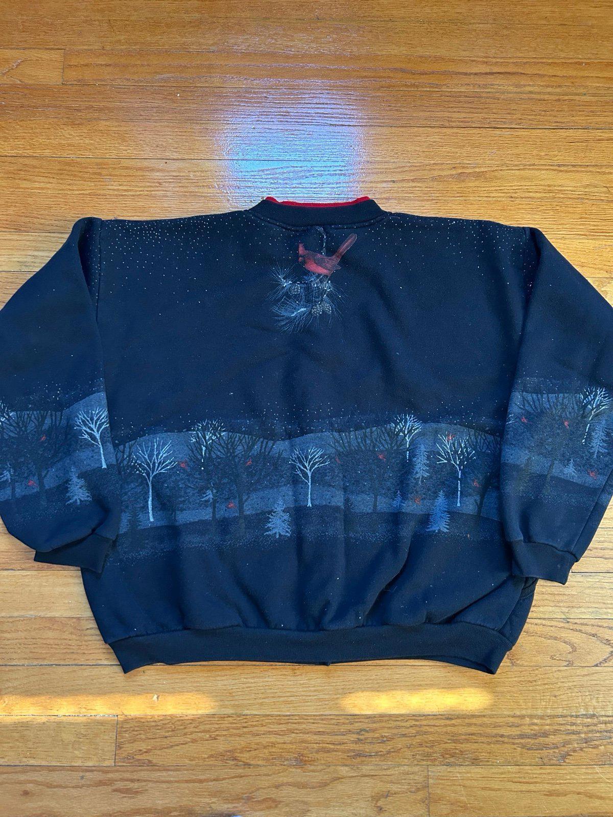 Vintage Christmas Winter Nature AOP Crewneck