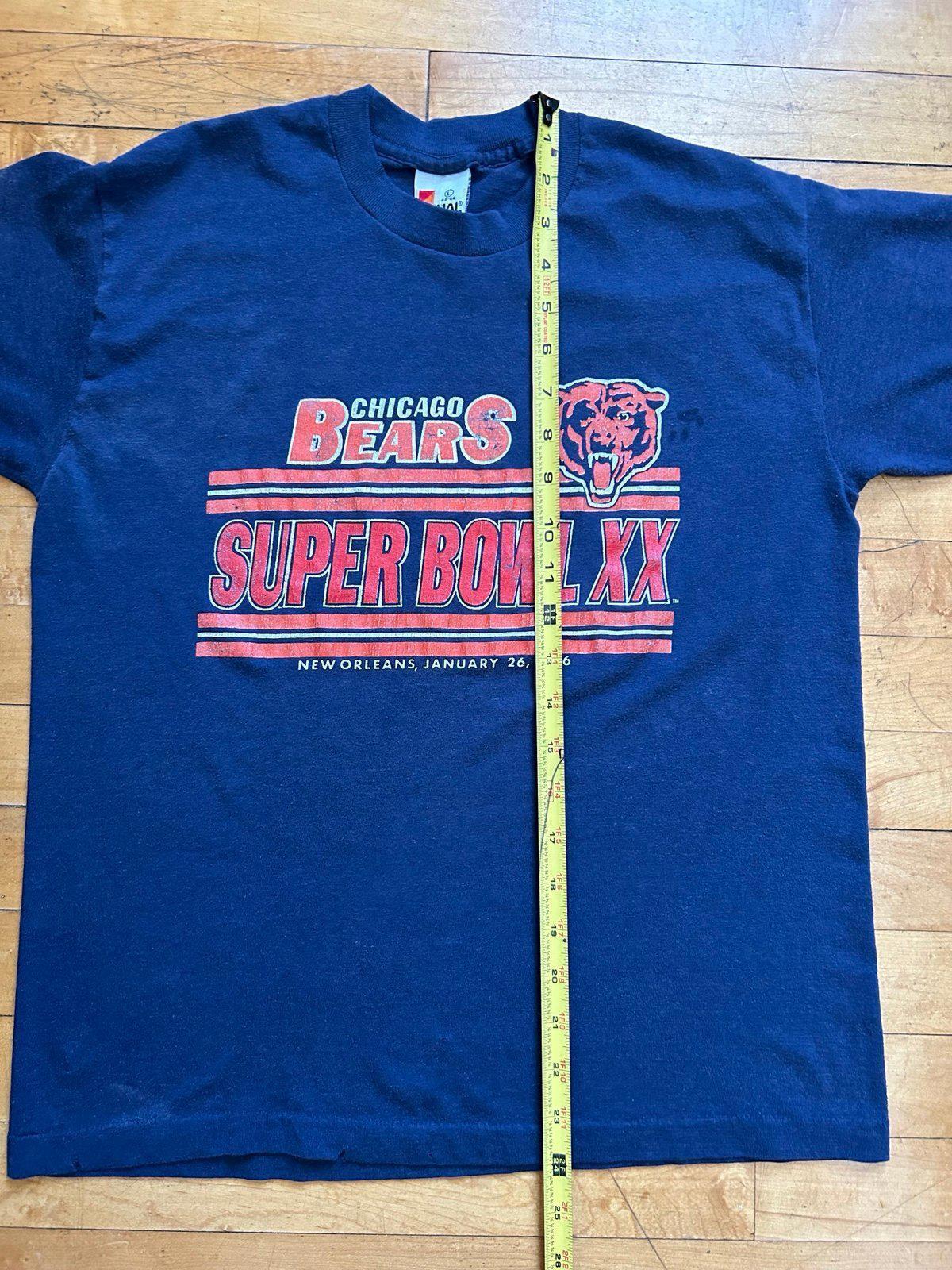 Vintage 1986 NFL Chicago Bears Super Bowl XX Champions T-Shirt