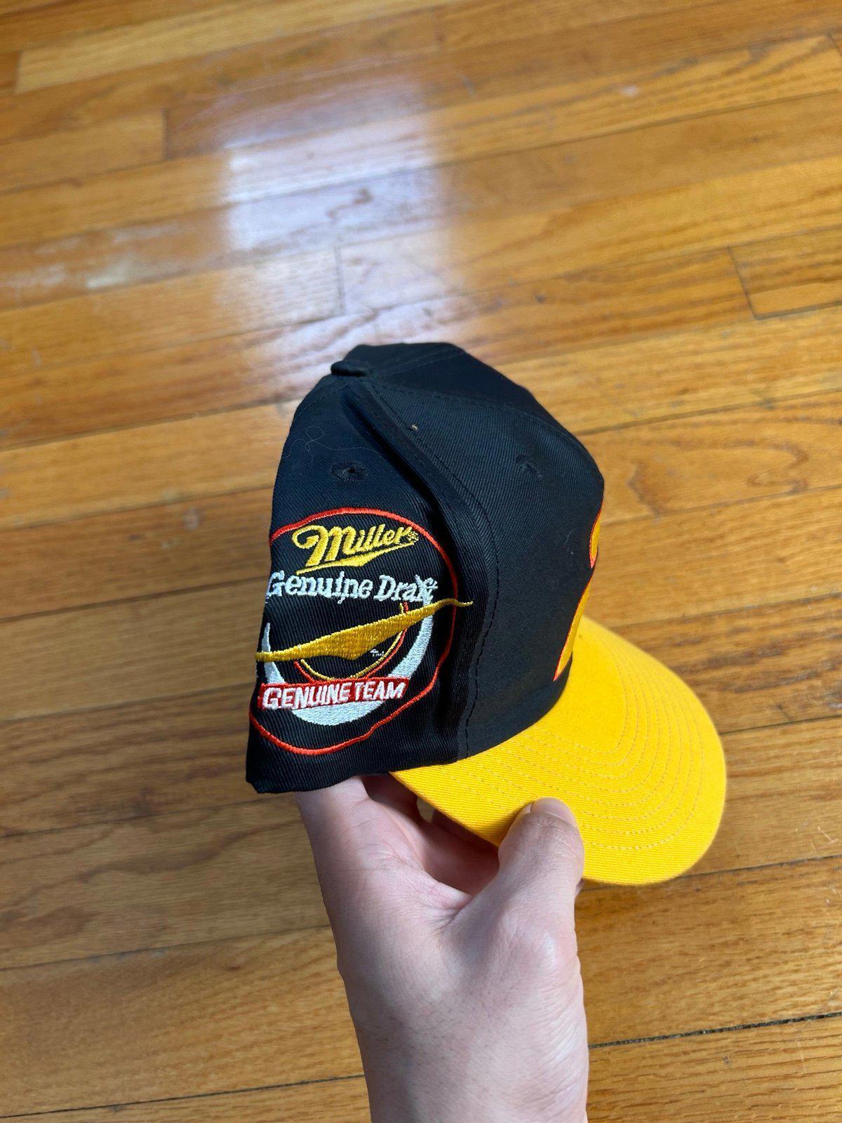 Vintage 90s Miller Genuine Draft Beer Rusty Wallace Hat