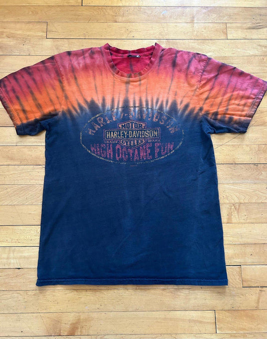 Vintage Harley Davidson Motorcycle Tie Dye T-Shirt