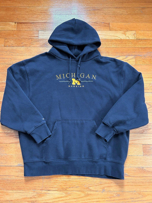 Vintage University of Michigan Wolverines Nursing Hoodie Sweater