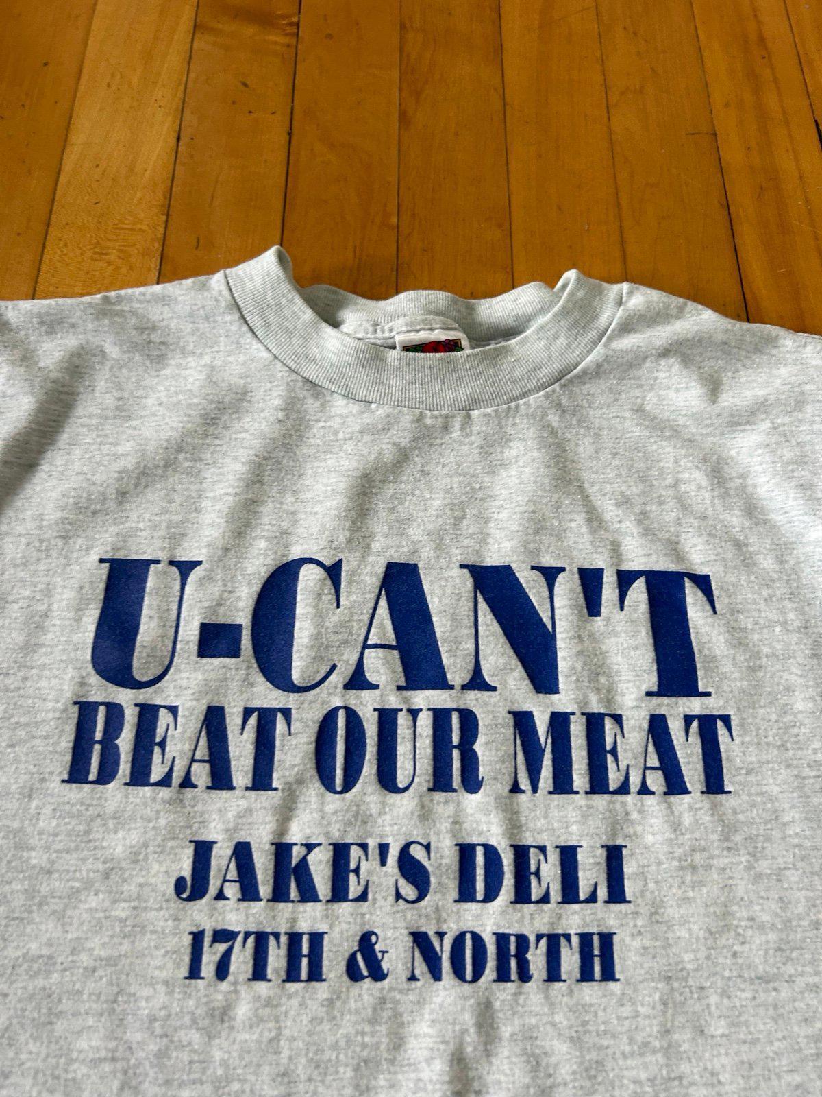 Vintage "U-Can't Beat Out Meat" Meme T-Shirt