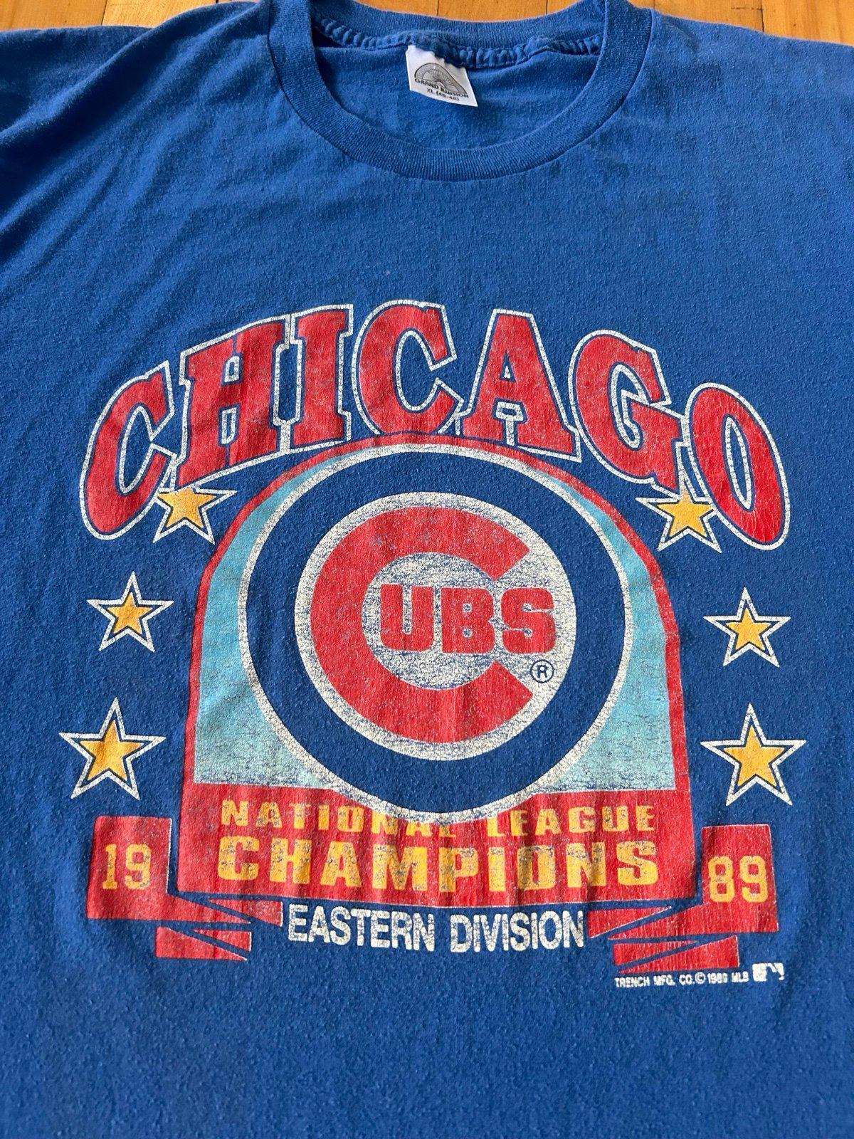 Vintage MLB Chicago Cubs 1989 NL Champions T-Shirt