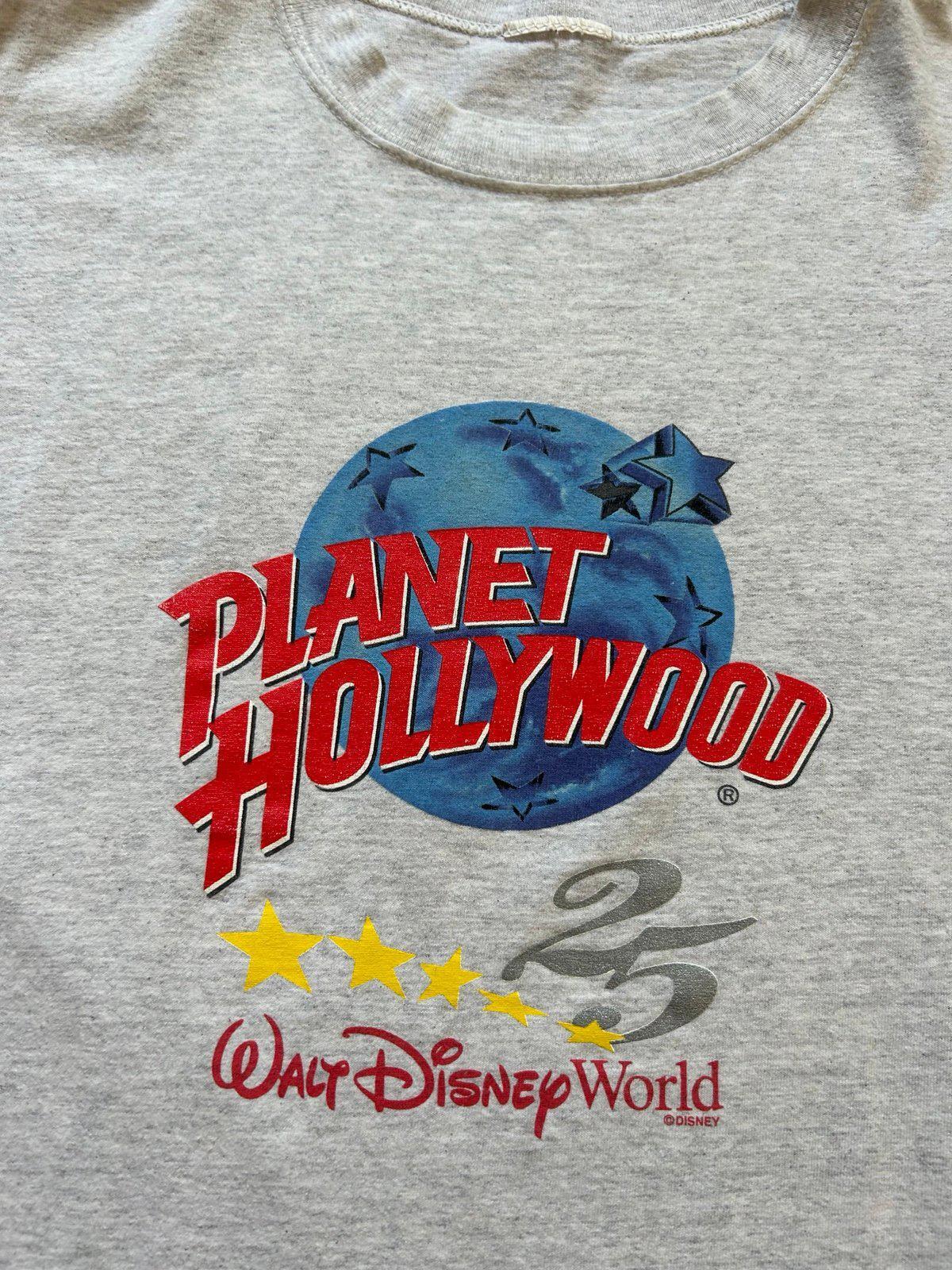 Vintage 90s Walt Disney World 25th Anniversary Planet Hollywood T-Shirt