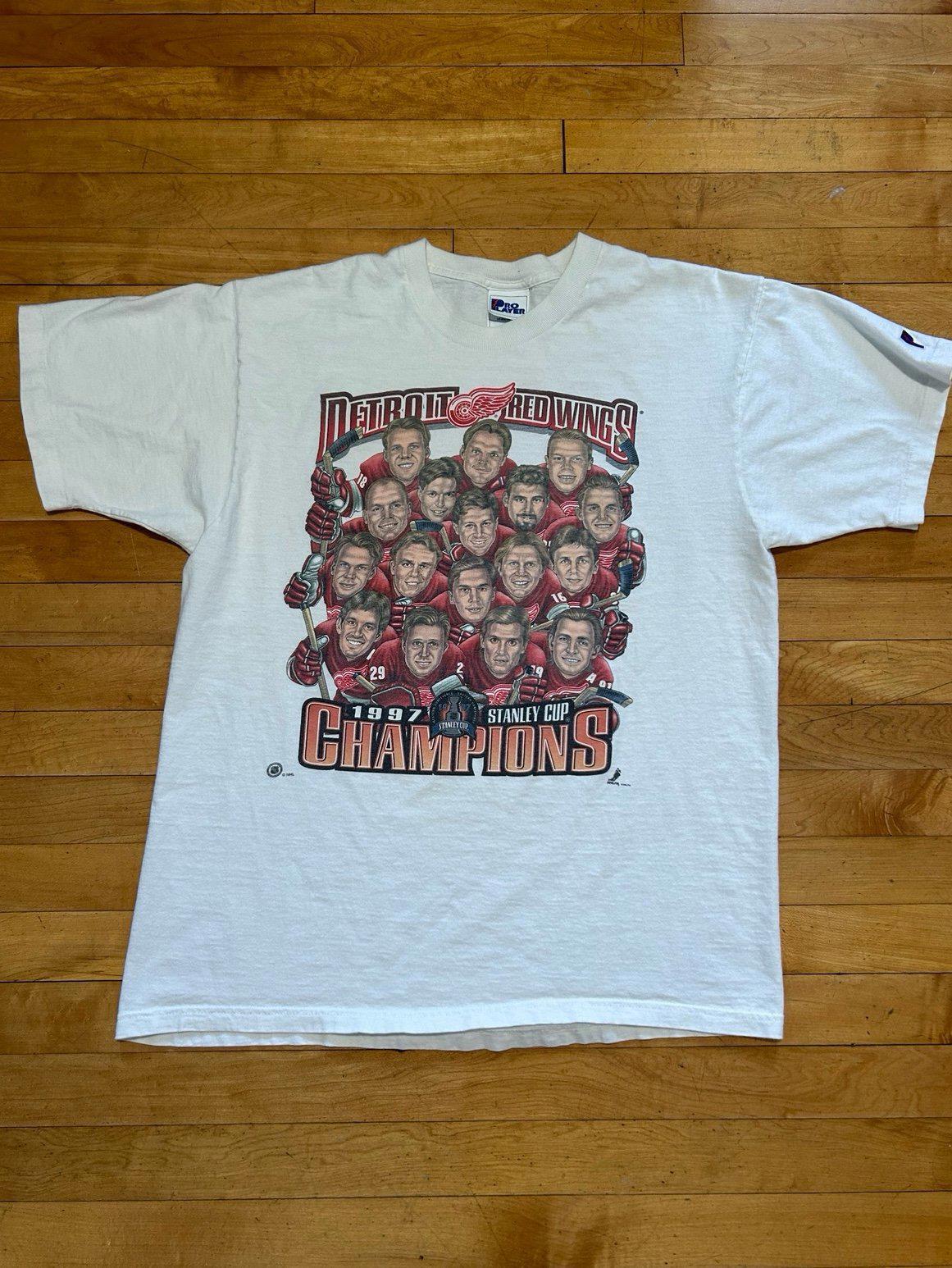 Vintage NHL Detroit Red Wings Stanley Cup Champions T-Shirt