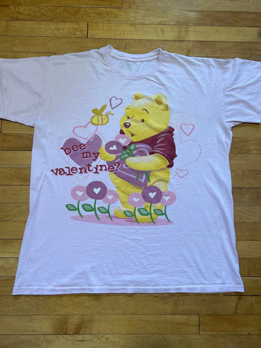 Vintage Disney Winnie the Pooh Valentines Single Stitch Sleep Shirt T-Shirt