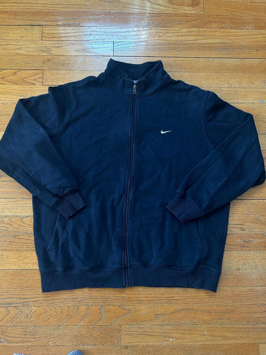 Vintage Nike Black Zip Up Sweater