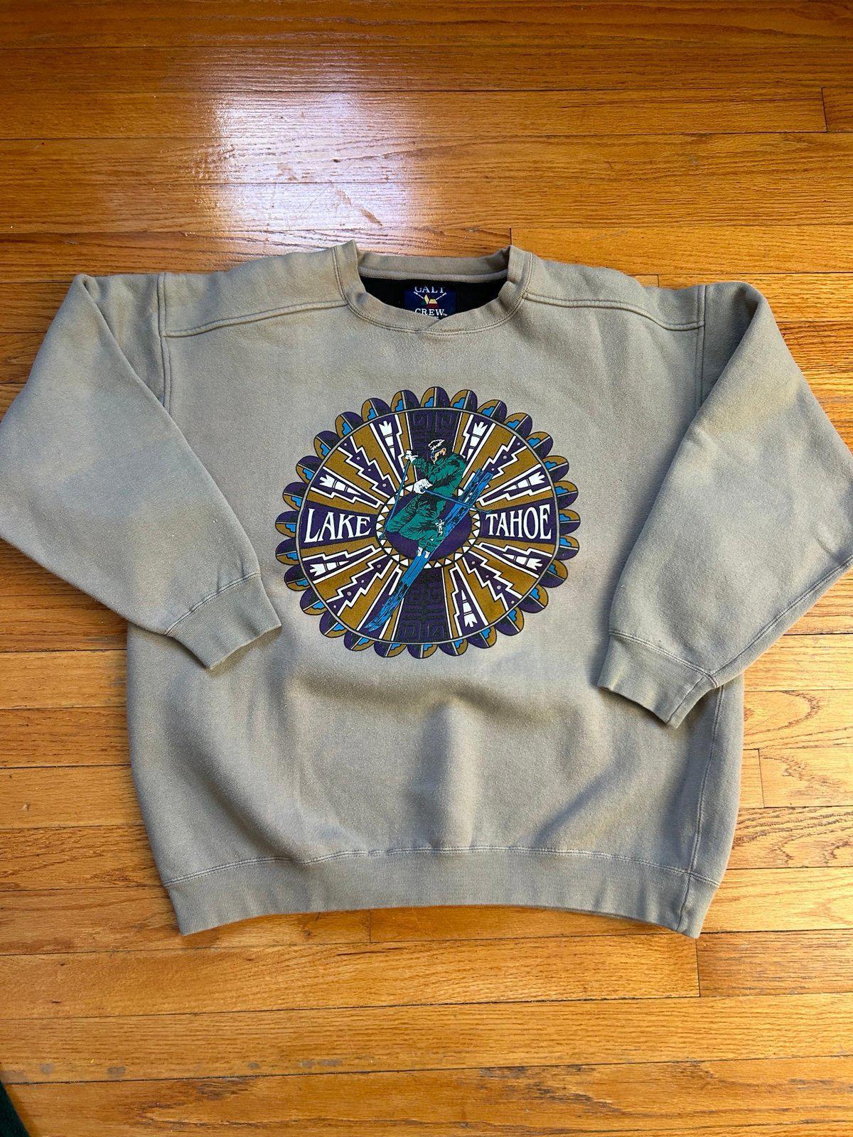 Vintage Lake Tahoe Skiing Crewneck Sweater