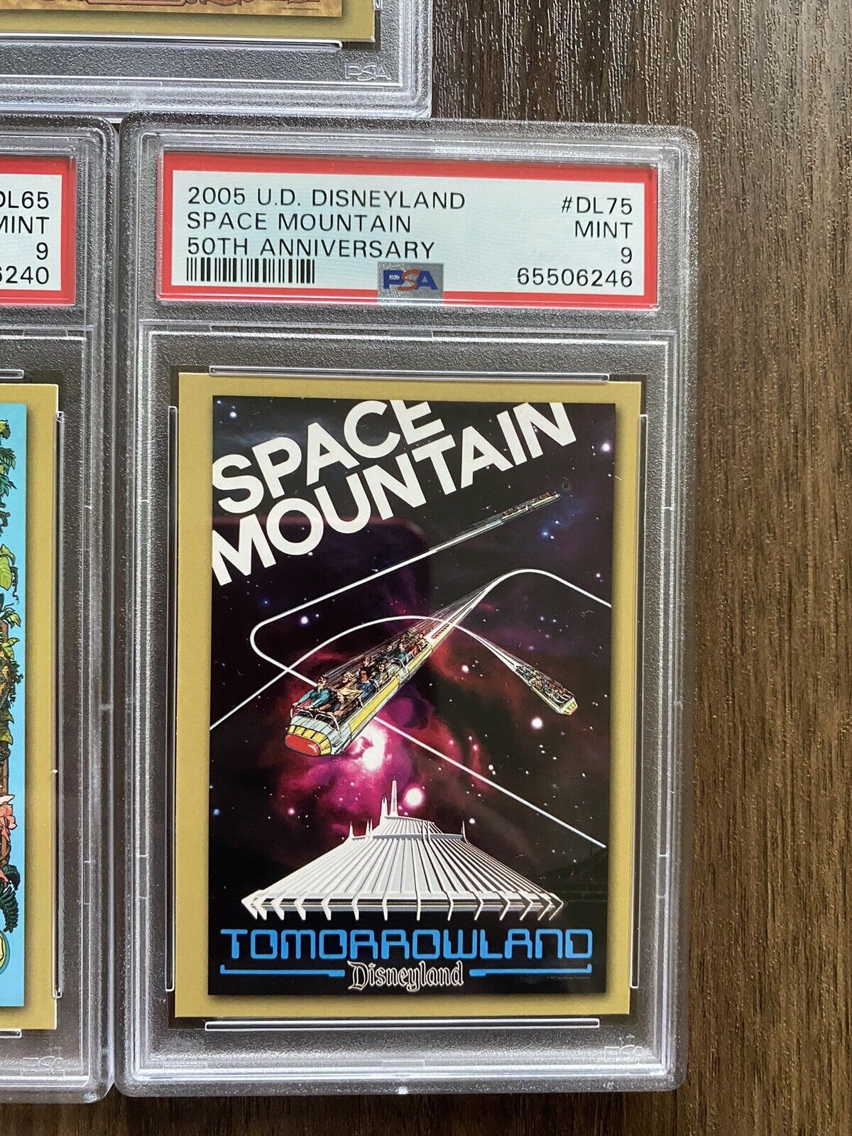 Haunted Mansion, Space Mountain Jungle Disneyland Upper deck 2005 PSA LOT 5