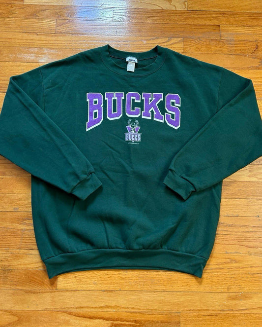 Vintage 90s Milwaukee Bucks Crewneck Sweater