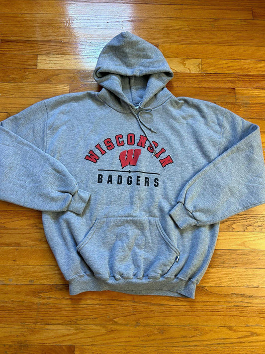 Vintage University of Wisconsin Badgers College NCAA Hoodie Sweater