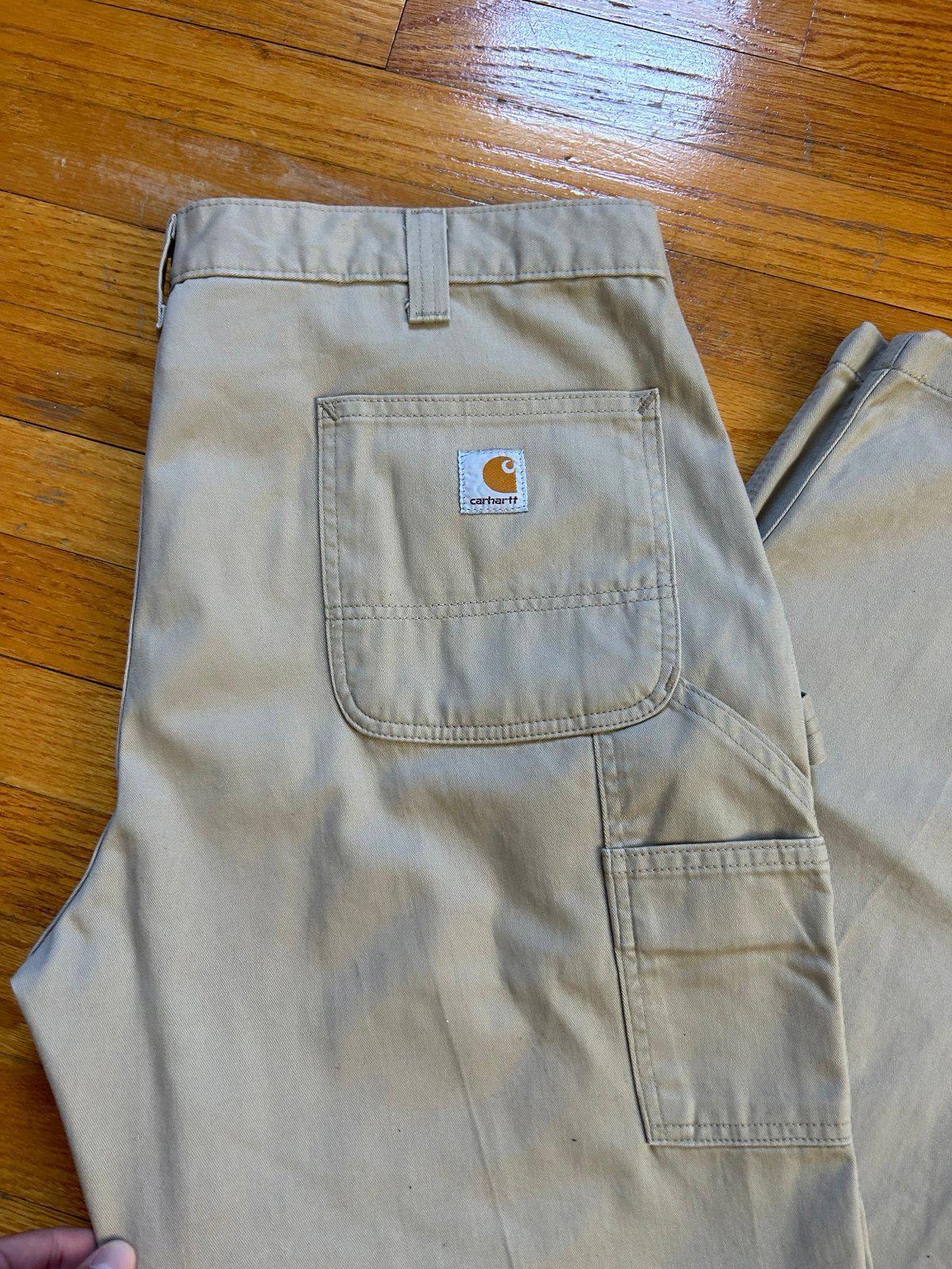 Vintage Carhartt Carpenter Khaki Pants 40x30