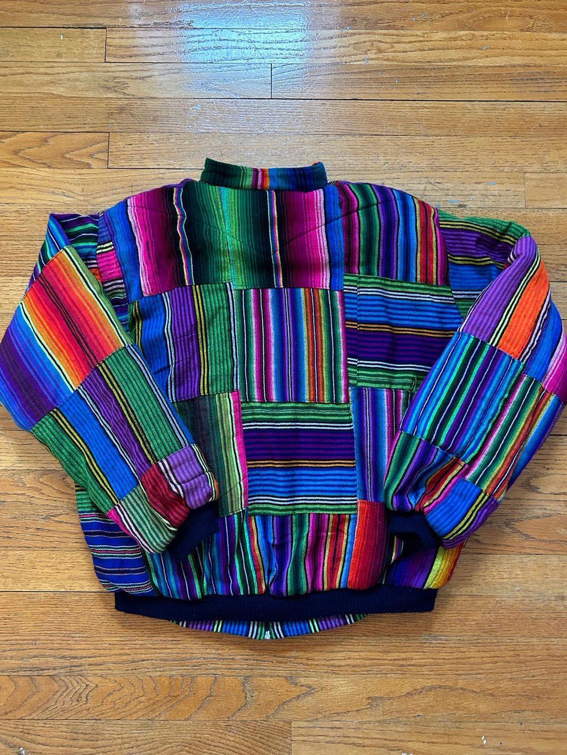 Vintage Mexican Zarape Design Zip up Jacket