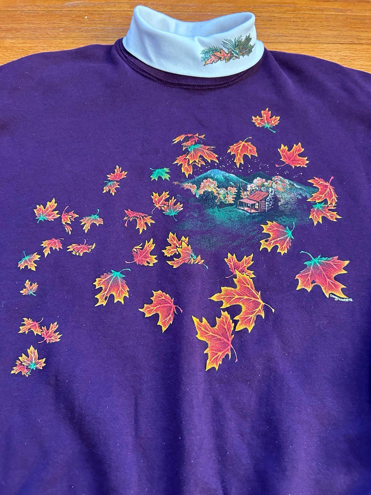 Vintage Fall Autumn Nature AOP Crewneck