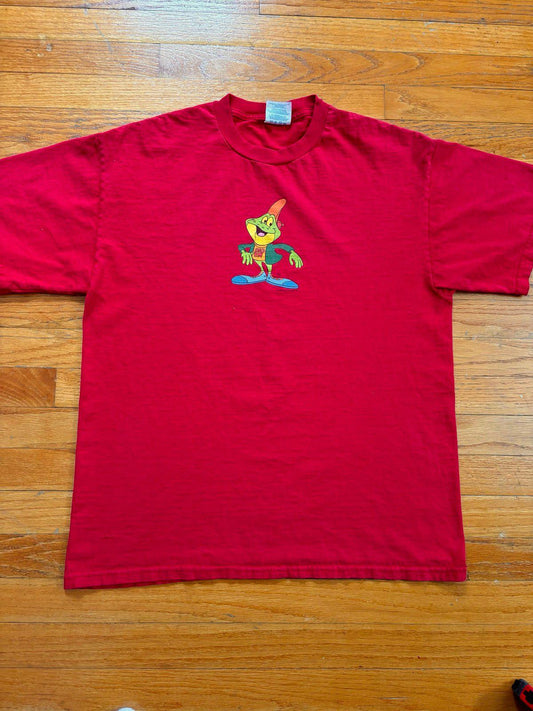 Vintage Y2K Kellogg's Honey Smacks Dig Em Frog Cereal Promo T-Shirt