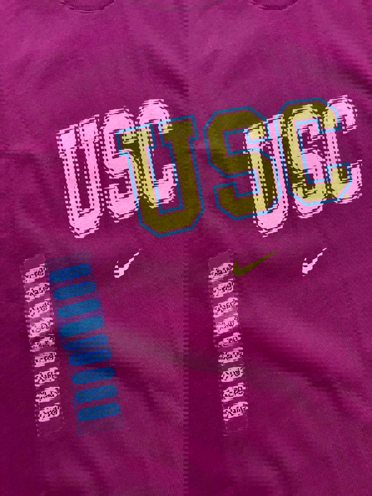 Vintage Nike University of Southern California USC Trojans Center Swoosh T-Shirt