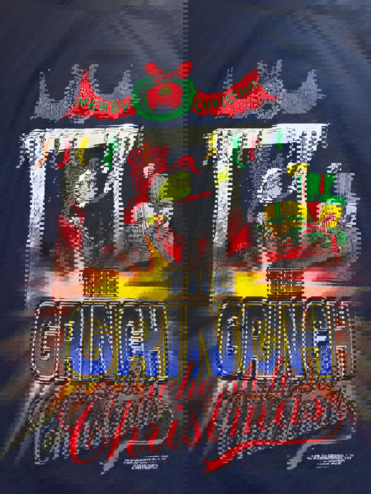 Vintage 1997 Dr Seuss How Grinch Stole Christmas T-Shirt