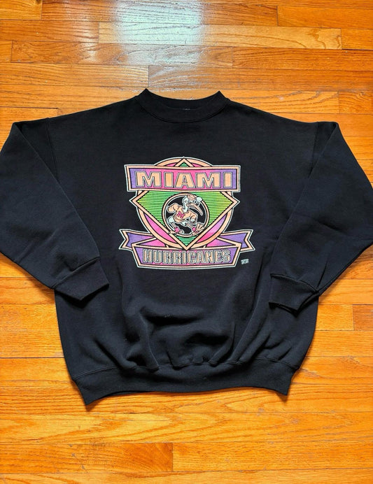Vintage 90s University of Miami Hurricanes Crewneck