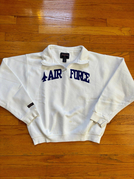 Vintage Jansport Air Force Academy Quarter Zip Sweater