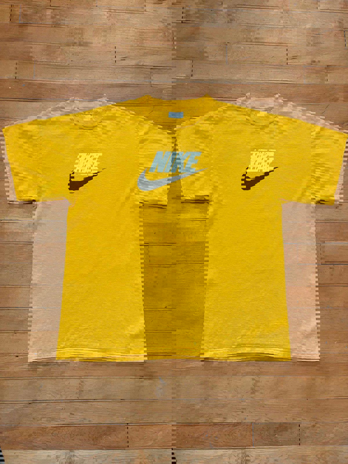 Vintage Nike Swoosh Yellow T-Shirt