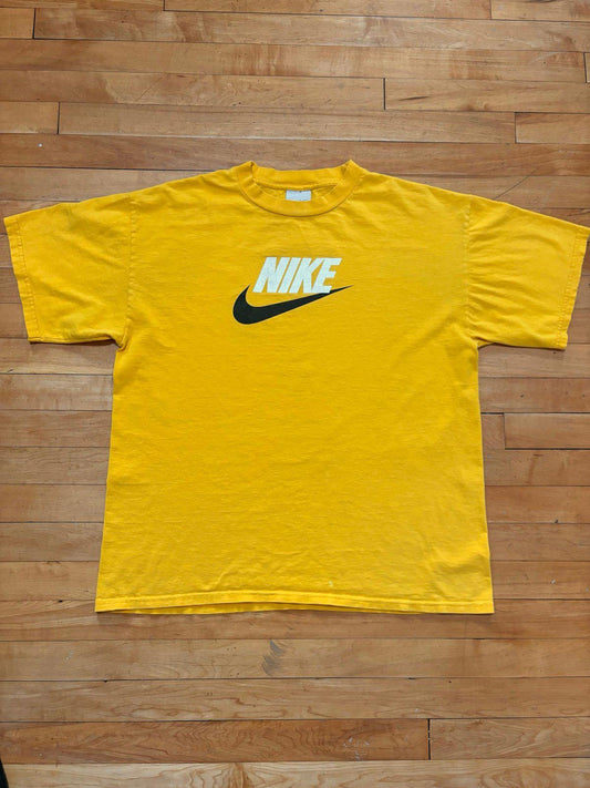 Vintage Nike Swoosh Yellow T-Shirt