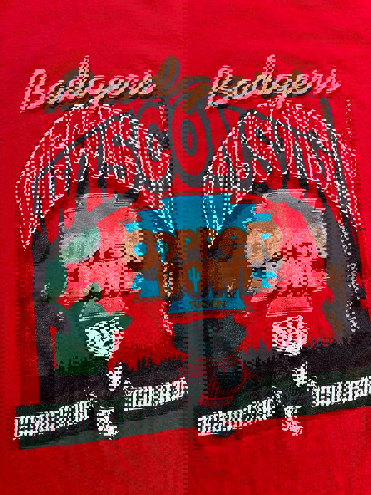 Vintage 90s Wisconsin Badgers Football Copper Bowl T-Shirt