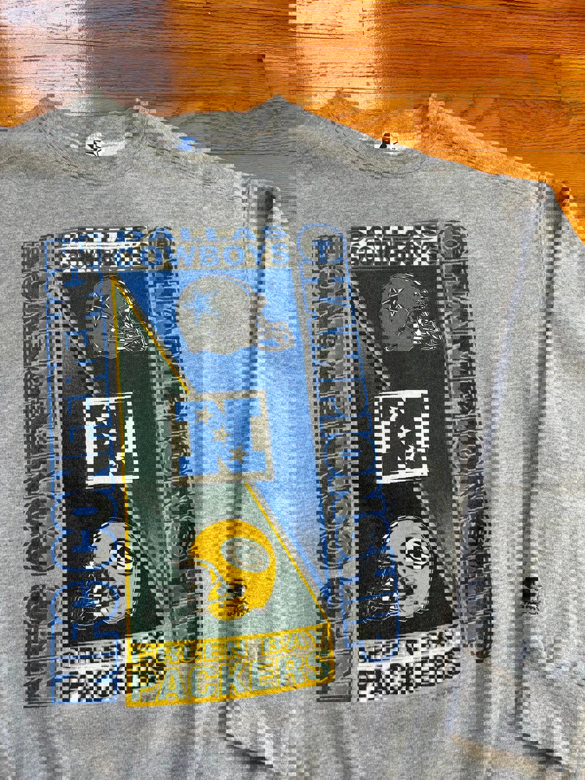 Vintage 90s NFL Green Bay Packer Dallas Cowboys NFC Championship Crewneck Sweate