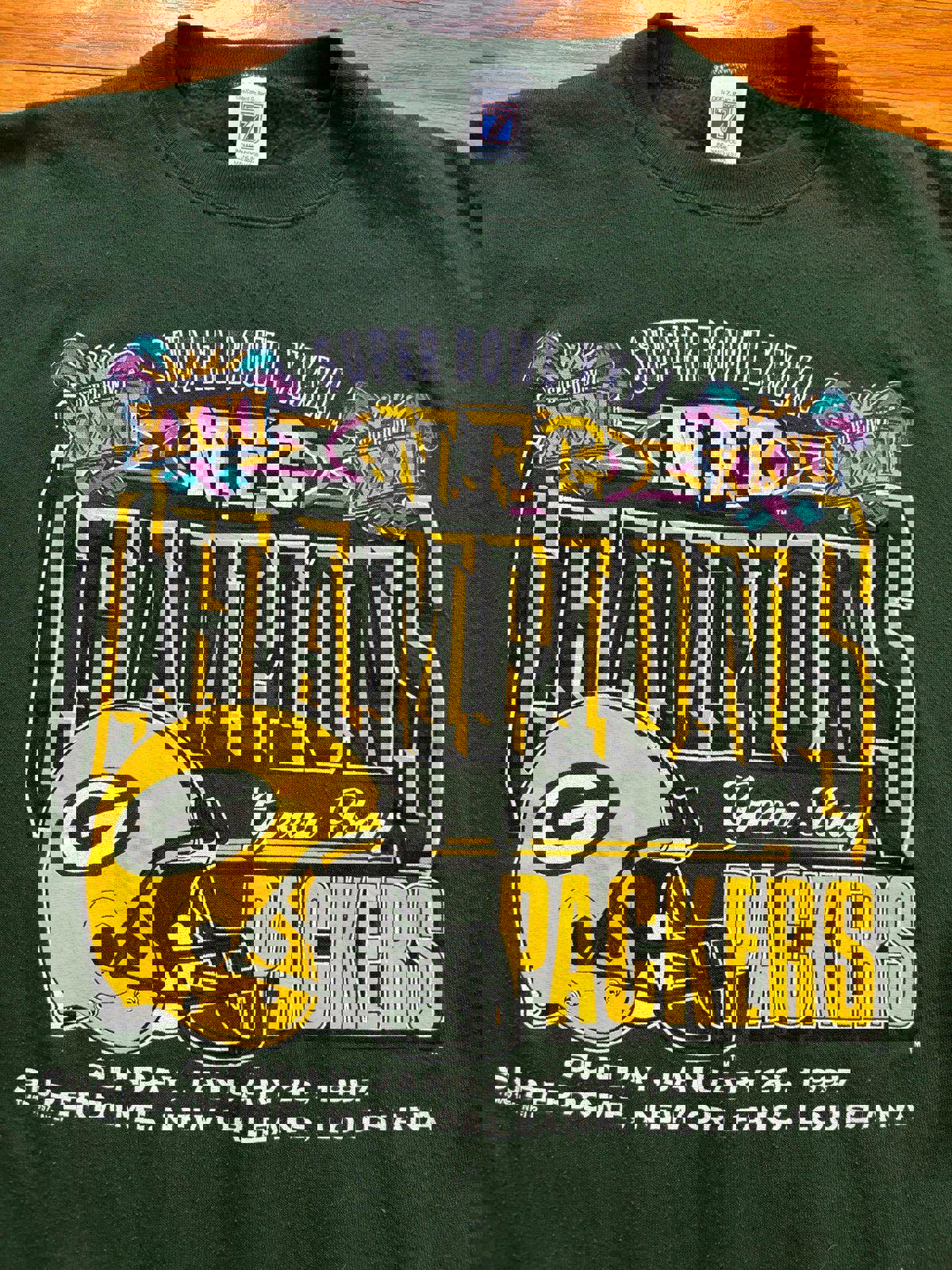 Vintage 90s NFL Green Bay Packer Super Bowl XXXI Champions Crewneck Sweater