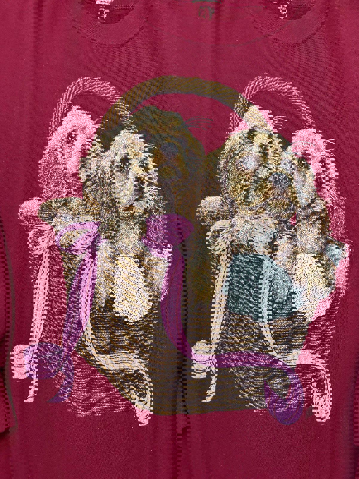 Vintage Dog Puppies Crewneck Sweater