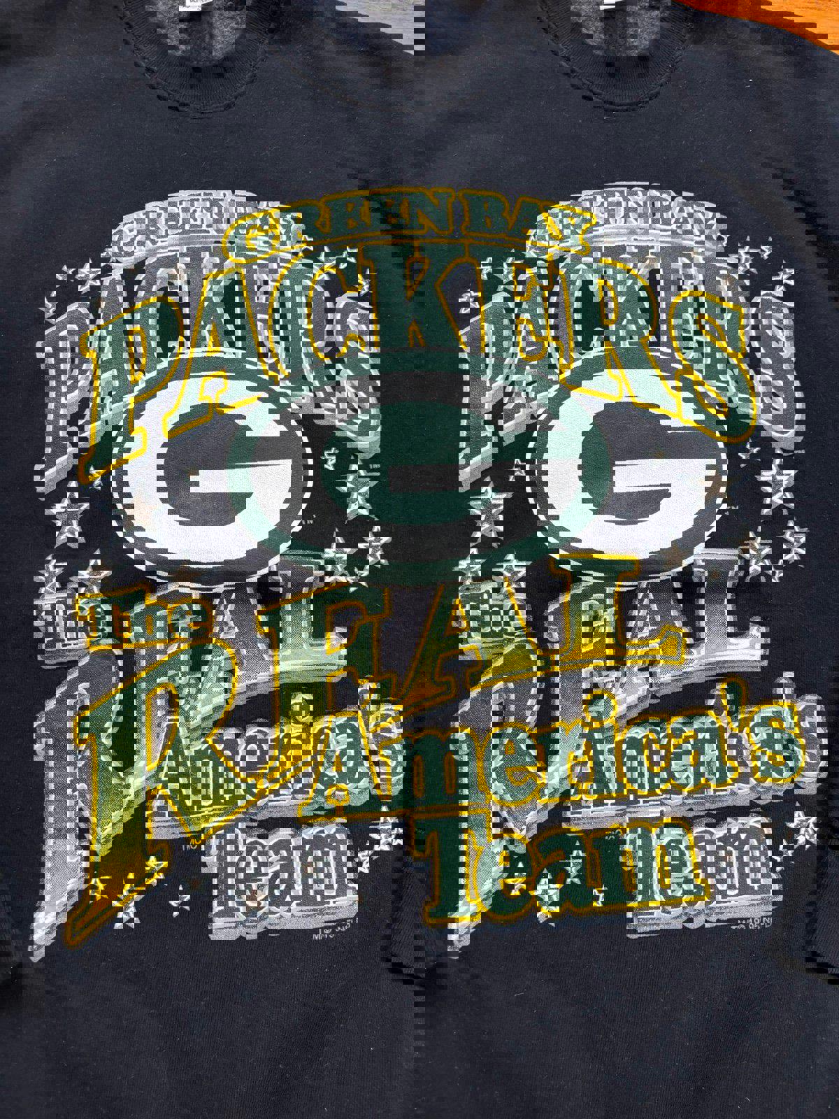 Vintage 90s NFL Green Bay Packer Americas Team Crewneck Sweater