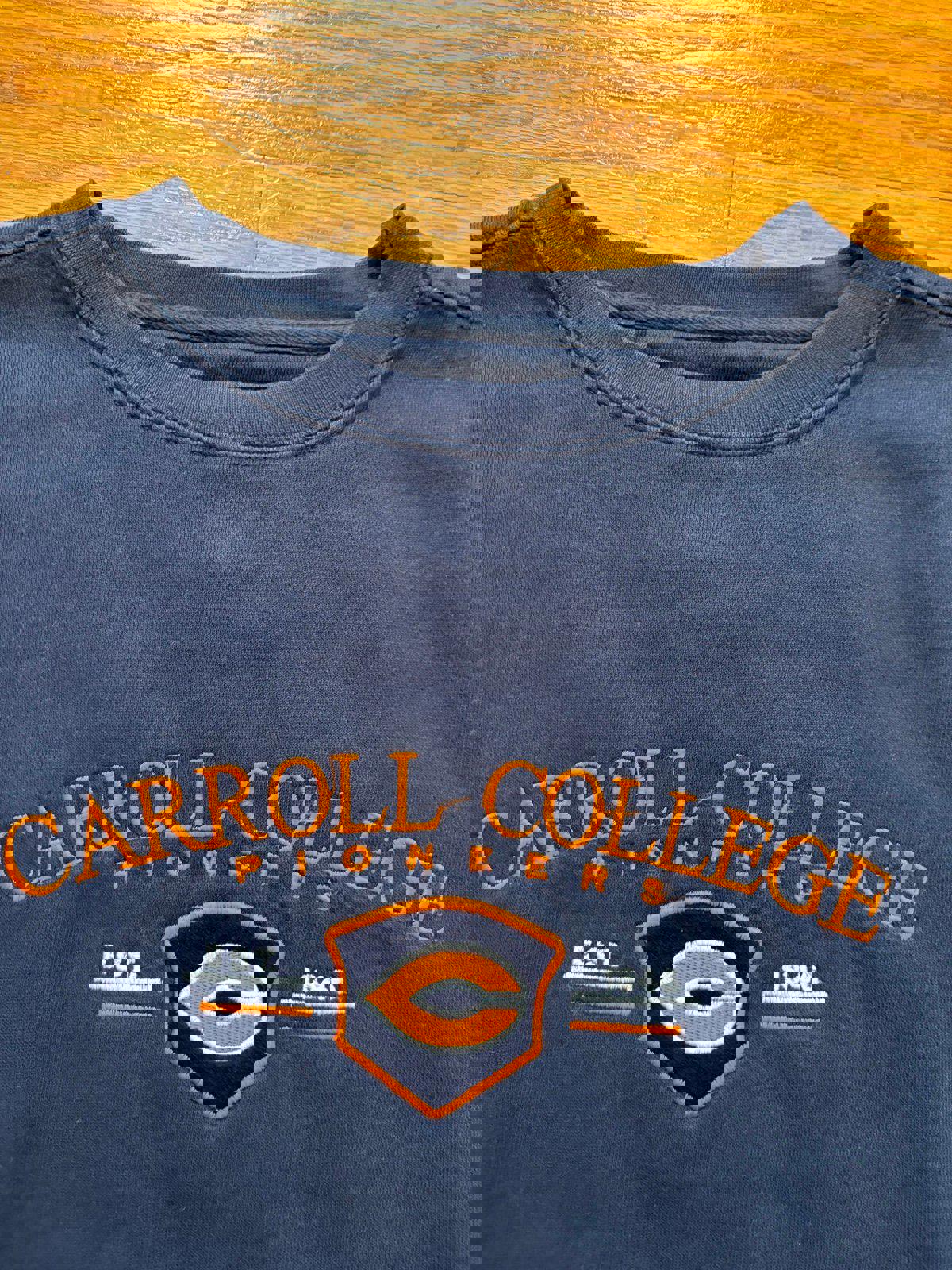 Vintage Carroll College Pioneers Crewneck Sweater