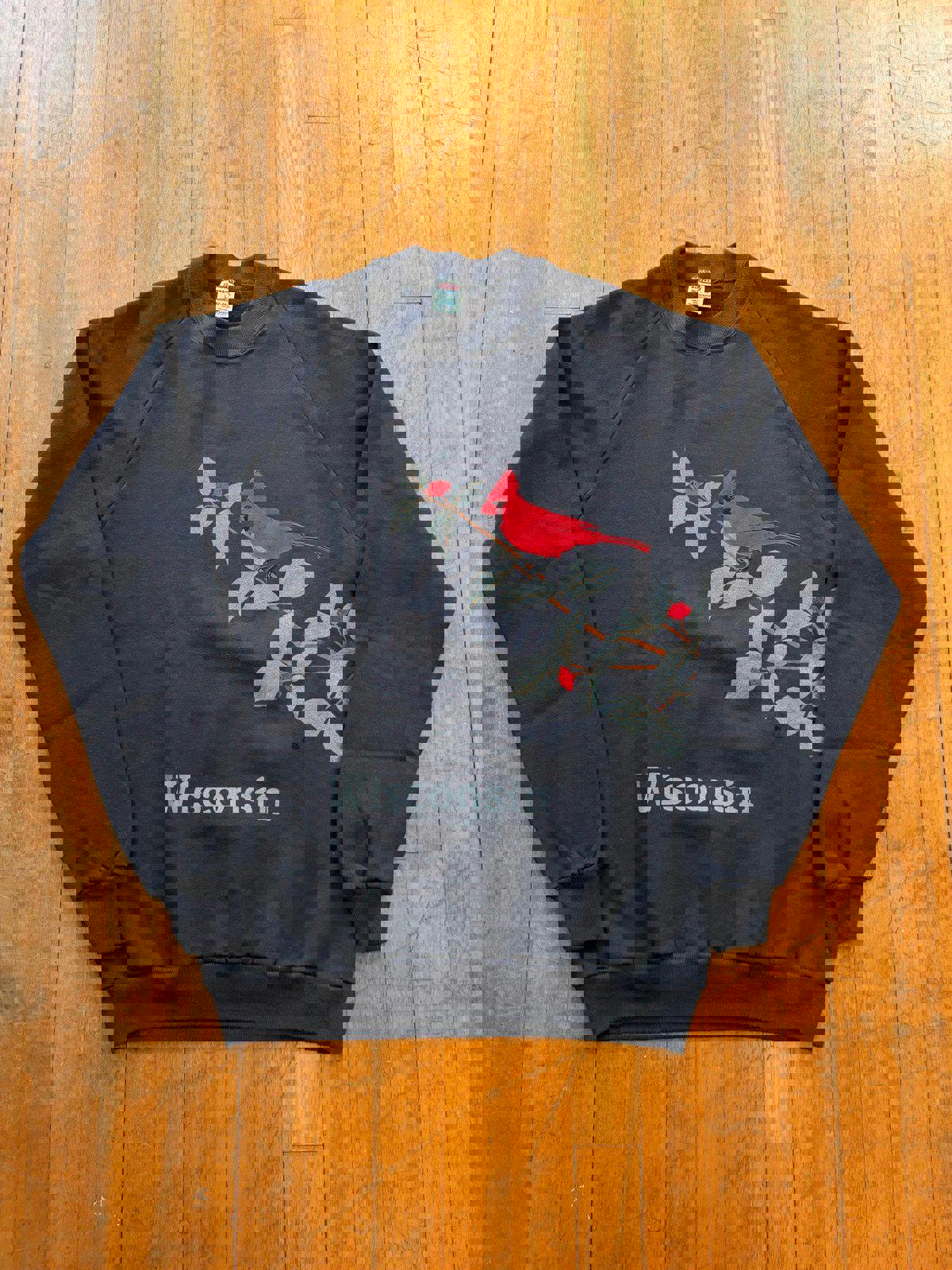 Vintage Wisconsin Up North Nature Crewneck Sweater