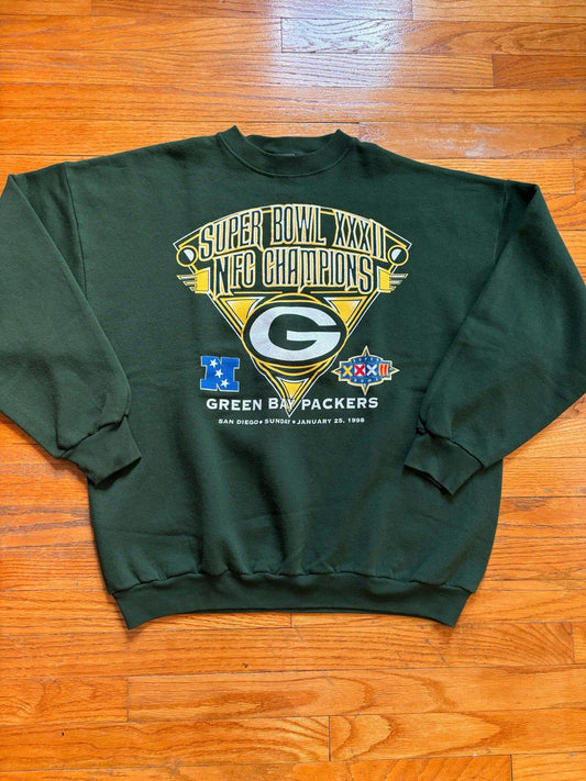 Vintage 90s NFL Green Bay Packer Super Bowl XXXI Champions Crewneck Sweater