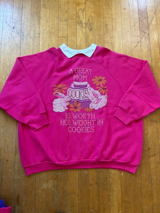 Vintage Mom Bunny's Cookies Crewneck