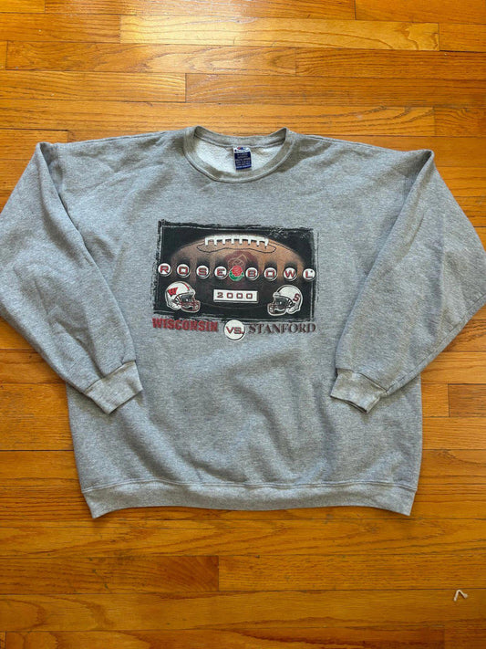 Vintage University of Wisconsin Badgers Rose Bowl Crewneck Sweater