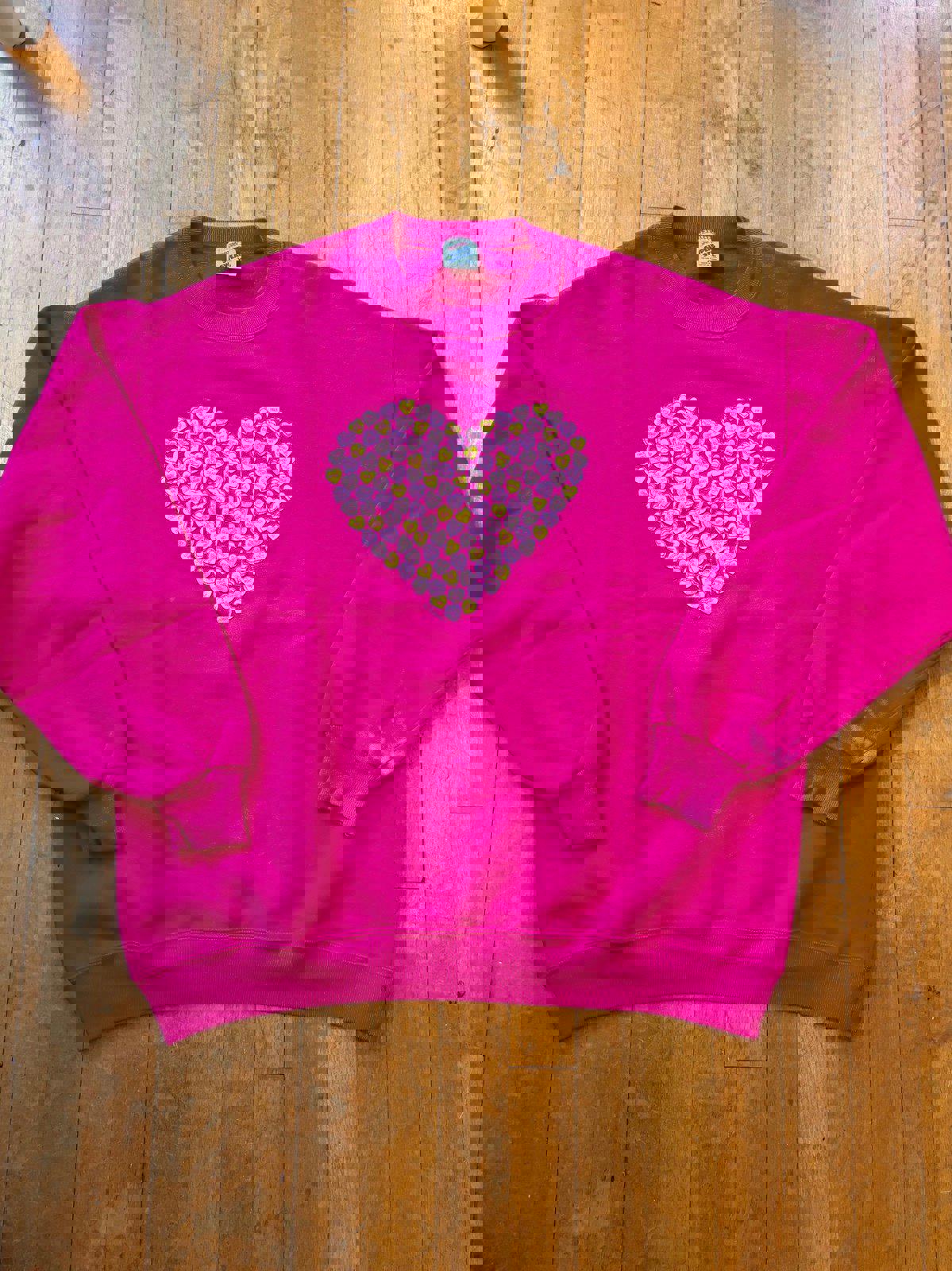 Vintage Valentines Candy Hearts Crewneck
