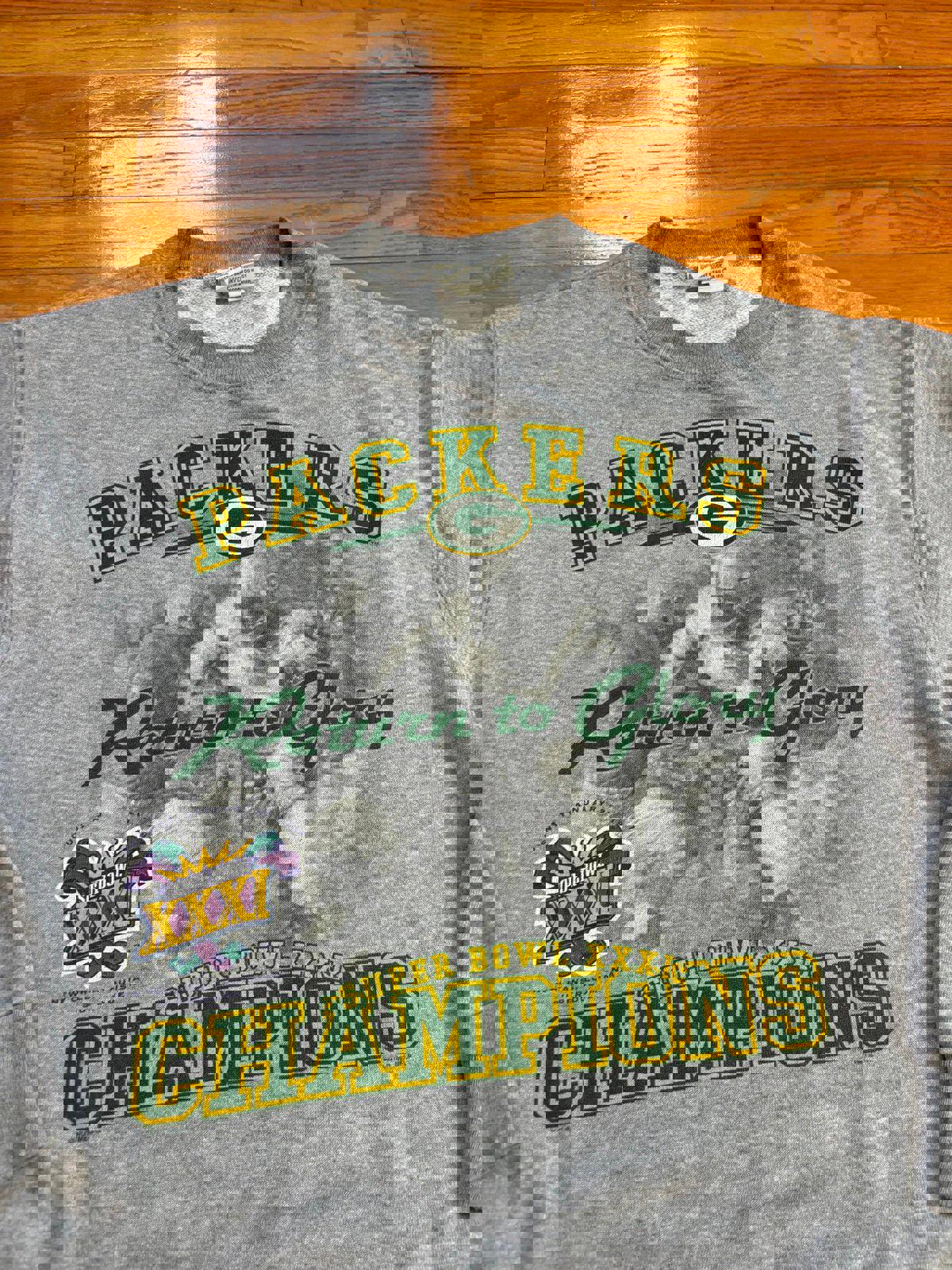 Vintage 90s NFL Green Bay Packer Super Bowl XXXI Champions Crewneck Sweater