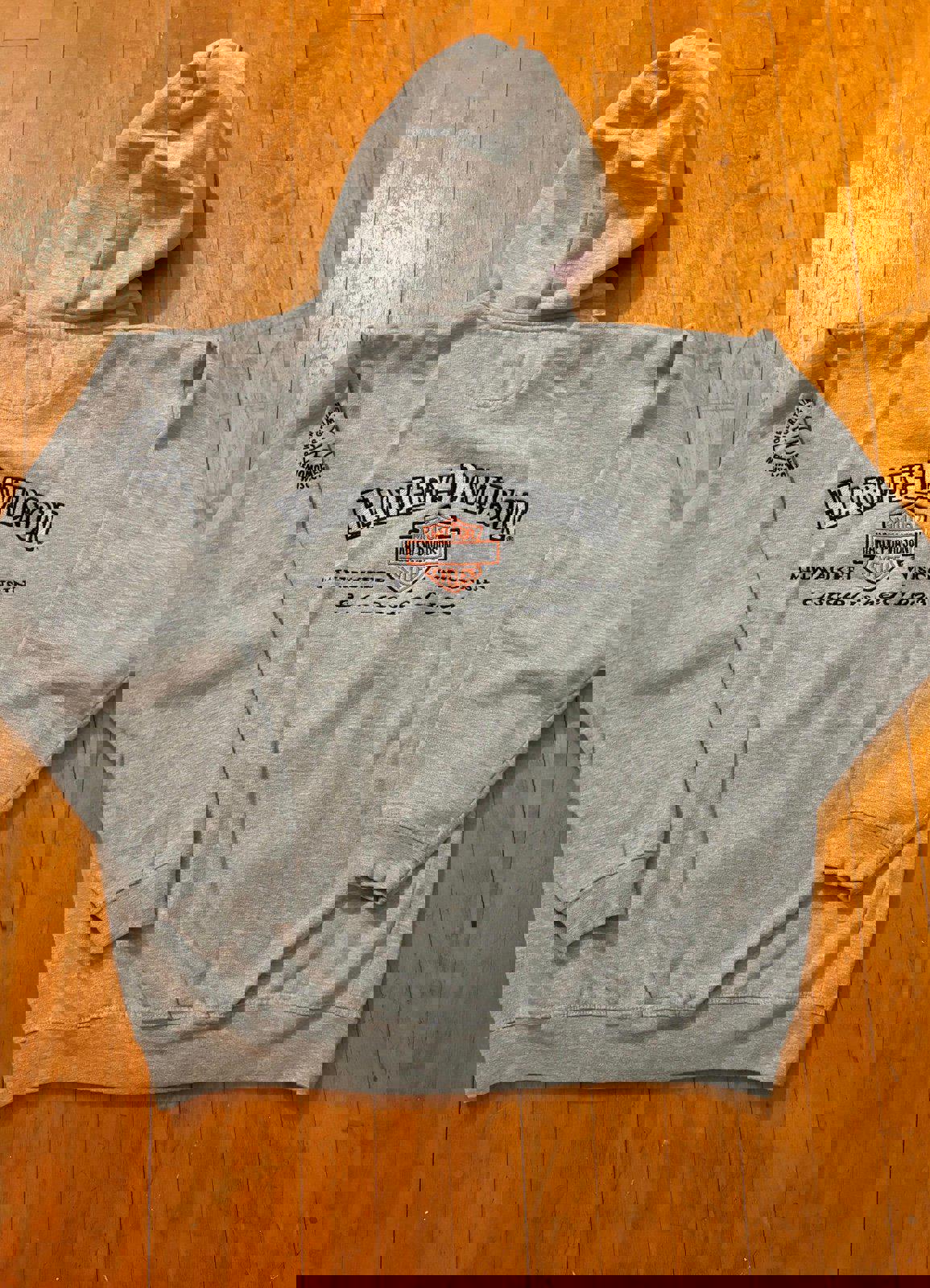 Vintage Harley Davidson Motorcycle Zip up Hoodie