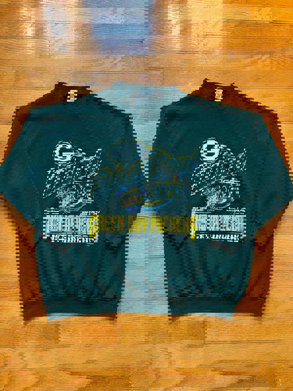 Vintage 90s NFL Green Bay Packer Super Bowl XXXI Champions Crewneck Sweater