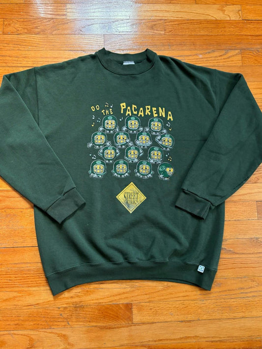 Vintage 90s Green Bay Packer "Do The Pacerena" Crewneck Sweater