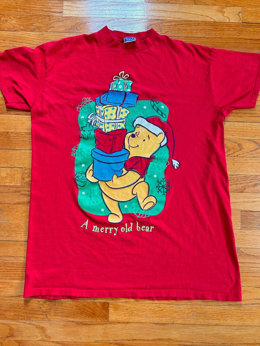 Vintage Disney Winnie the Pooh Christmas Sleep Shirt T-Shirt