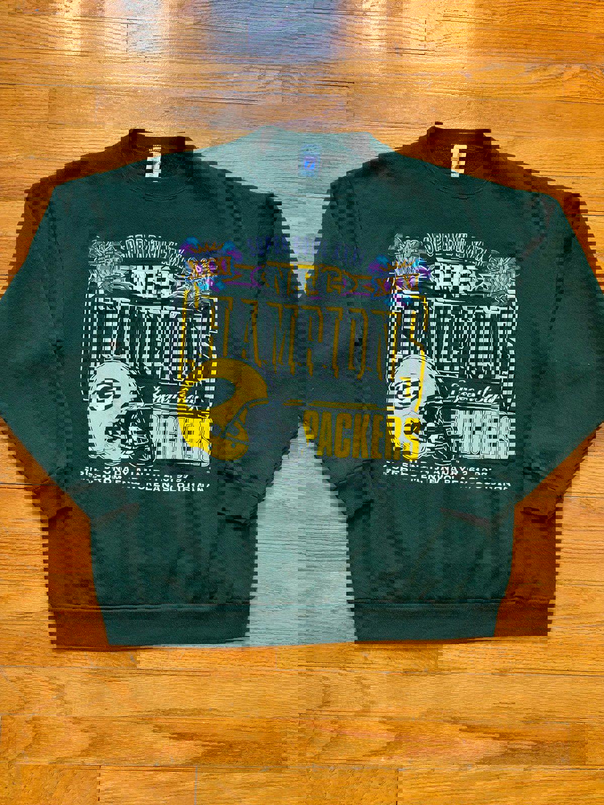 Vintage 90s NFL Green Bay Packer Super Bowl XXXI Champions Crewneck Sweater