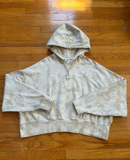 Nike Cropped Center Swoosh Hoodie Sweater