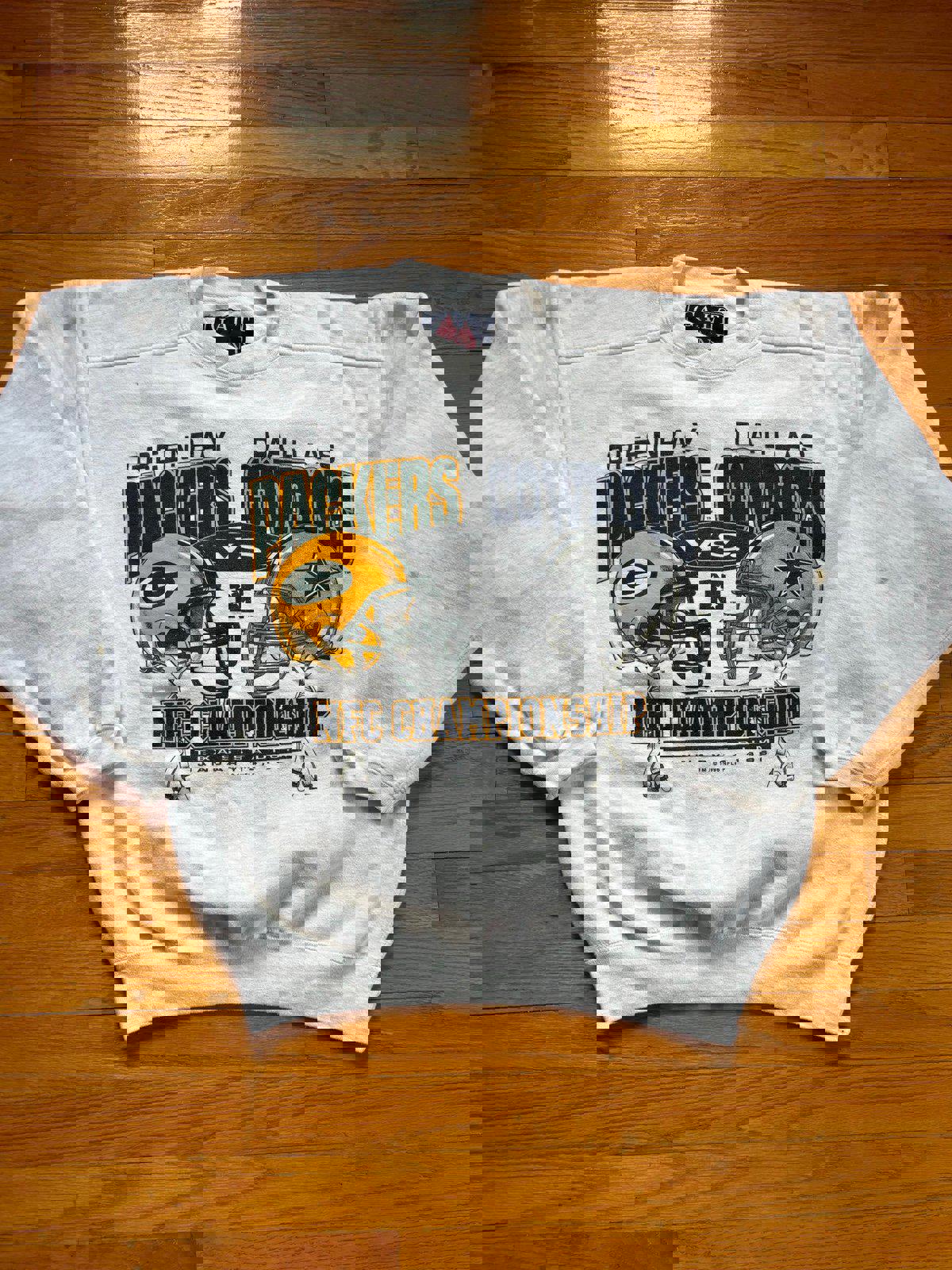 Vintage 90s NFL Green Bay Packer Dallas Cowboys NFC Championship Crewneck