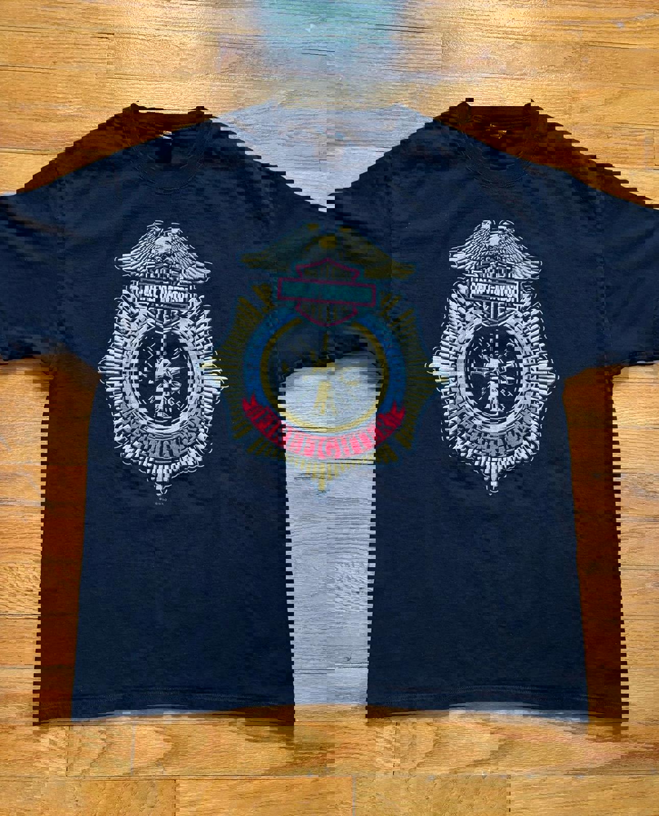 Harley Davidson Firefighter Motorcycle T-Shirt