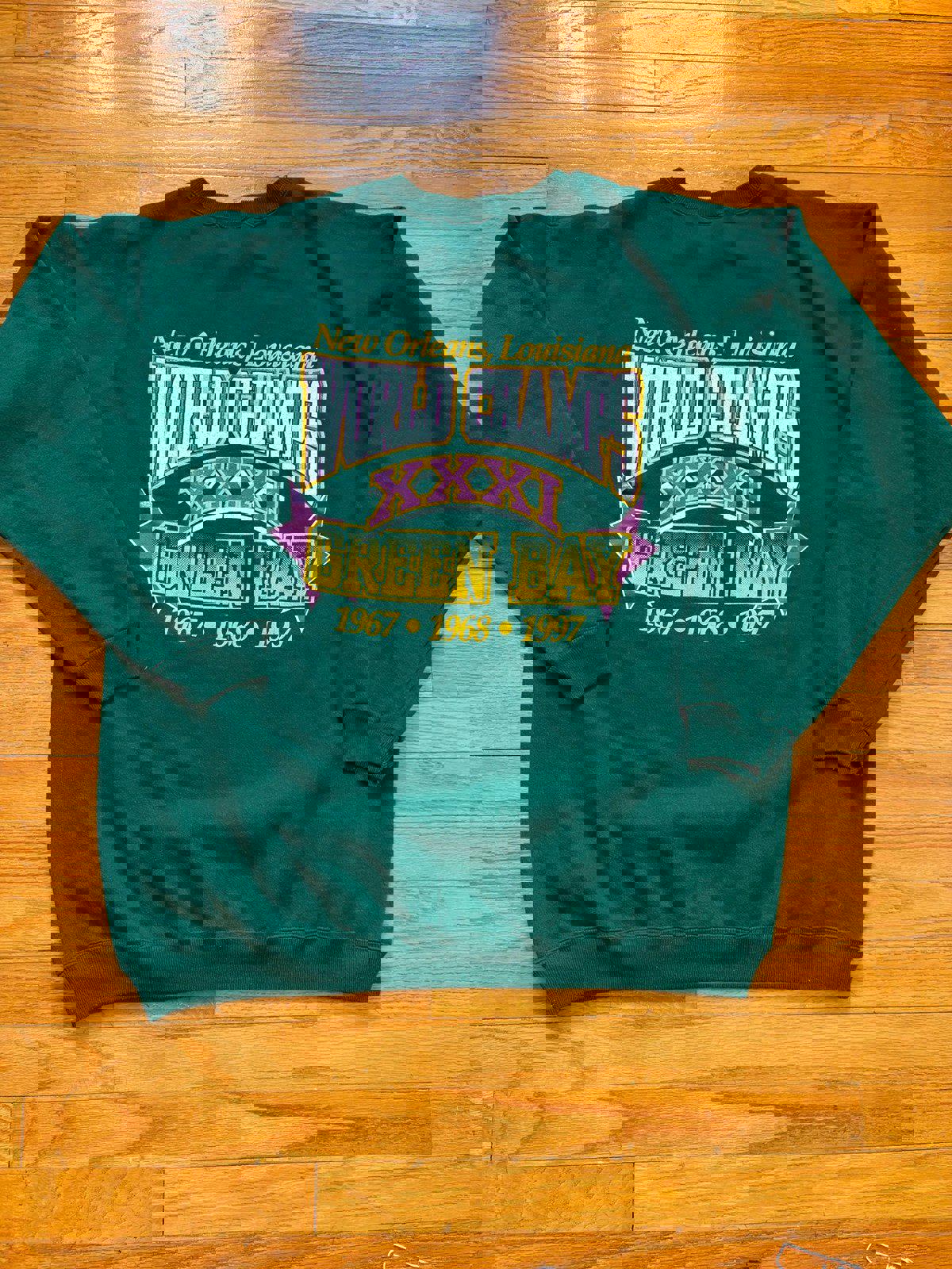 Vintage 90s NFL Green Bay Packer Super Bowl XXXI Champions Crewneck Sweater