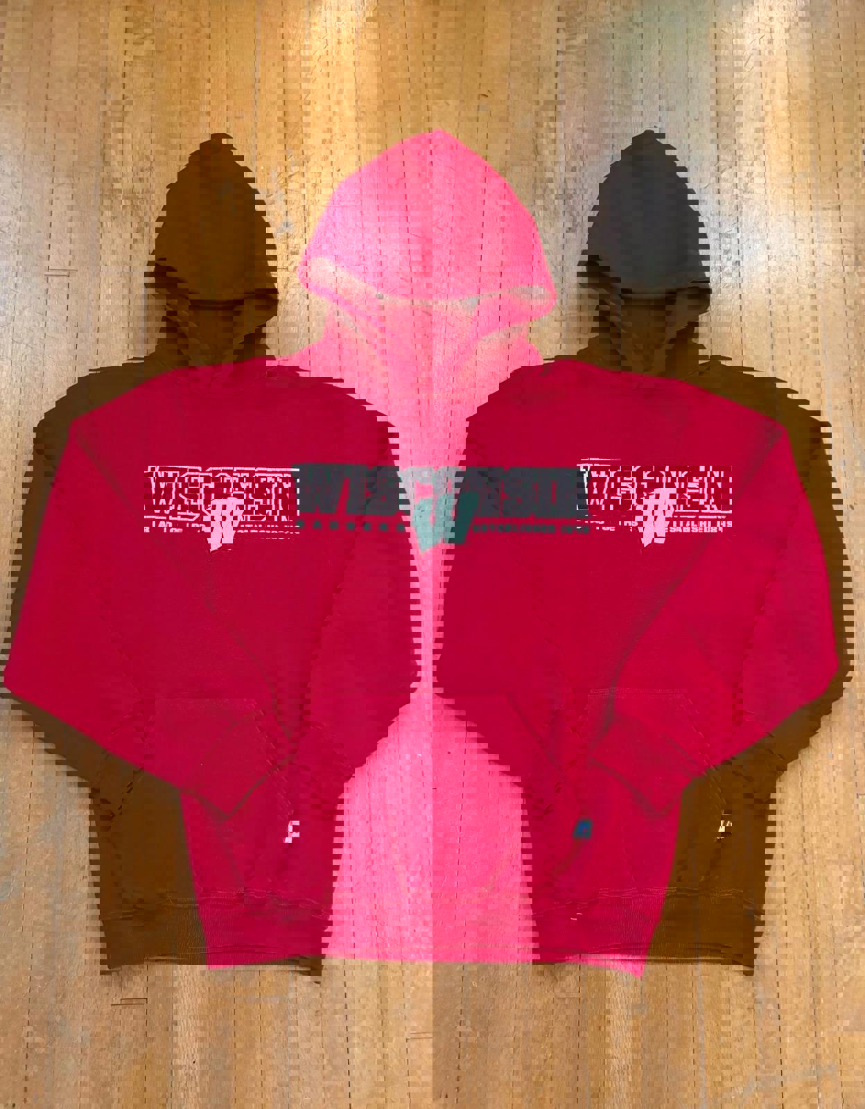 Vintage University of Wisconsin Badgers College NCAA Hoodie Sweater