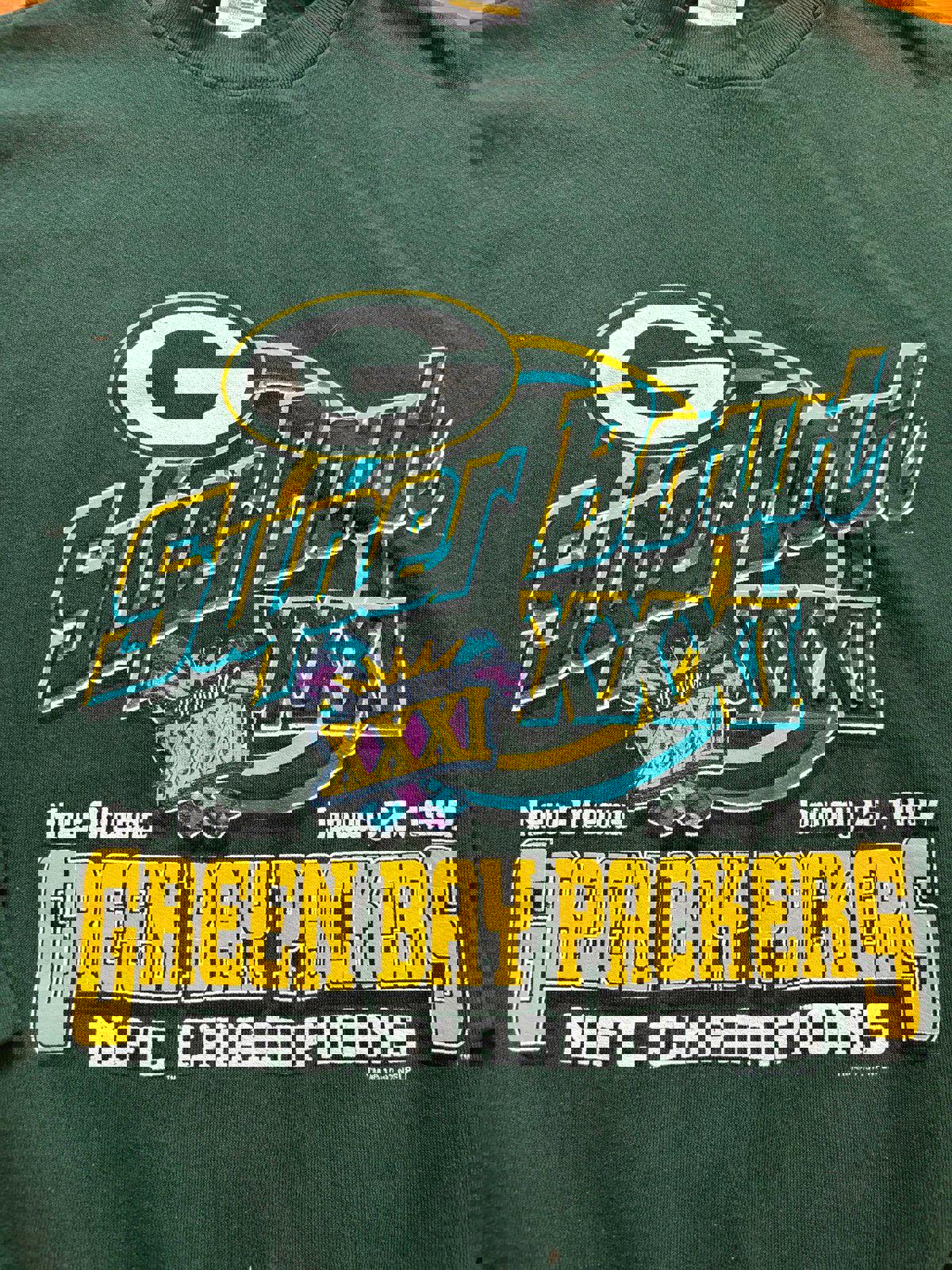 Vintage 90s NFL Green Bay Packer Super Bowl XXXI Champions Crewneck Sweater
