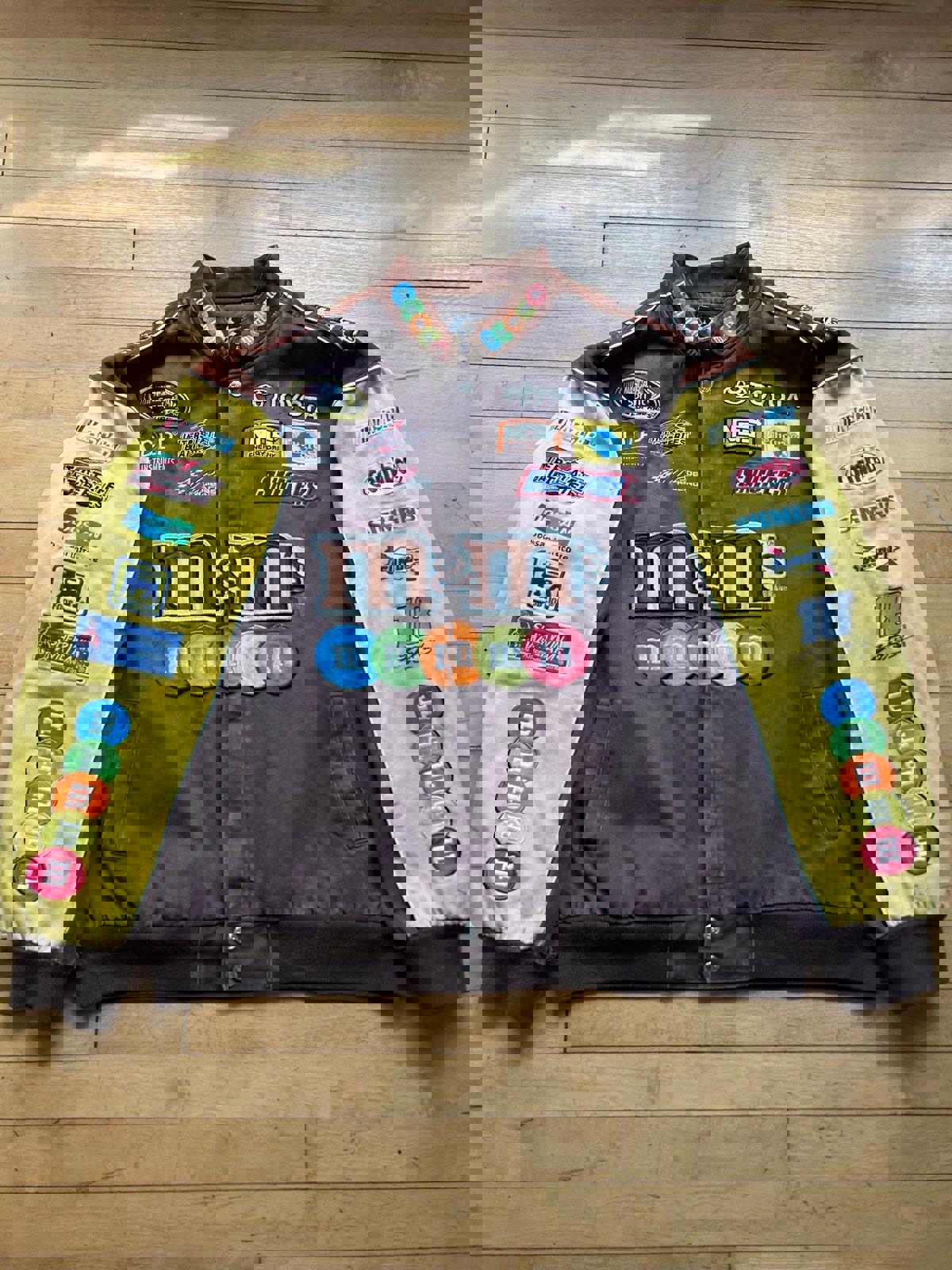 Vintage NASCAR M&M's Kyle Busch Racing Jacket